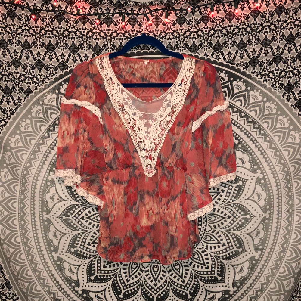 ♥️FREE PEOPLE♥️ Gorgeous Blouse! PERFECT COND.💞🌸 - Picture 2 of 5